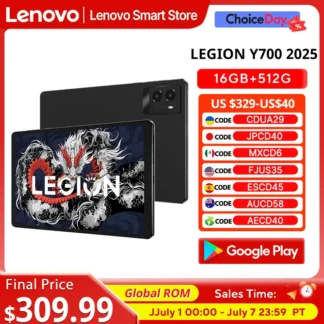 Lenovo Legion Y700 2025 Tablet – Snapdragon 8 Gen 3, Pantalla 2K 165Hz y WiFi 7