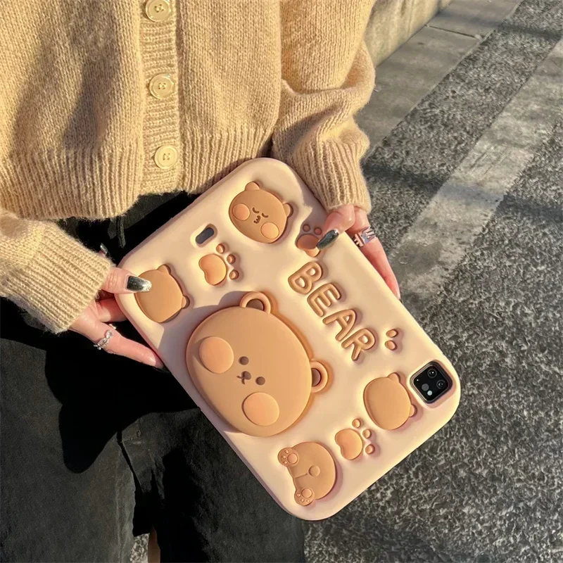Funda de Silicona con Diseño de Dibujos Animados para iPad - Imagen 21