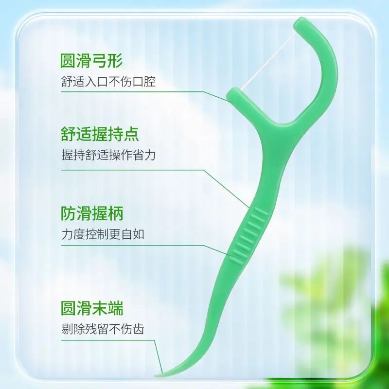 300 Palillos de Hilo Dental con Menta – Set Portátil de Limpieza Bucal - Imagen 5