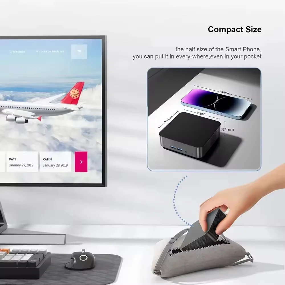 Mini PC Intel Core i9-10980HK | 32GB RAM | 1TB SSD NVMe | Windows 11 Pro | Wi-Fi 6 | Bluetooth 5.2 | 4K UHD - Imagen 4