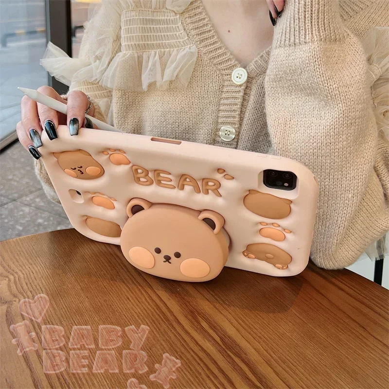 Funda de Silicona con Diseño de Dibujos Animados para iPad - Imagen 3