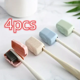 Pack de 4 Protectores para Cepillo de Dientes – Portátiles e Higiénicos
