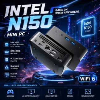 Mini PC Intel N150 Windows 11 – 16GB/32GB RAM, SSD 1TB y WiFi 6