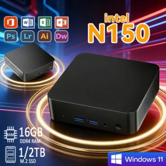 Mini PC Intel N150 Windows 11 – 16GB RAM, SSD 512GB/1TB y WiFi 6