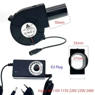 Ventilador Turbina Delta BFB1012VH 12V 1.80A – Blower de Alta Velocidad con Control Variable