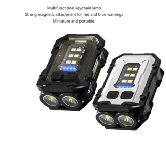 Mini Linterna LED Portátil con Llavero – Luz COB Multifuncional con Imán