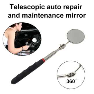 Espejo Telescópico de Inspección 50 mm – Giratorio 360° para Reparación Automotriz